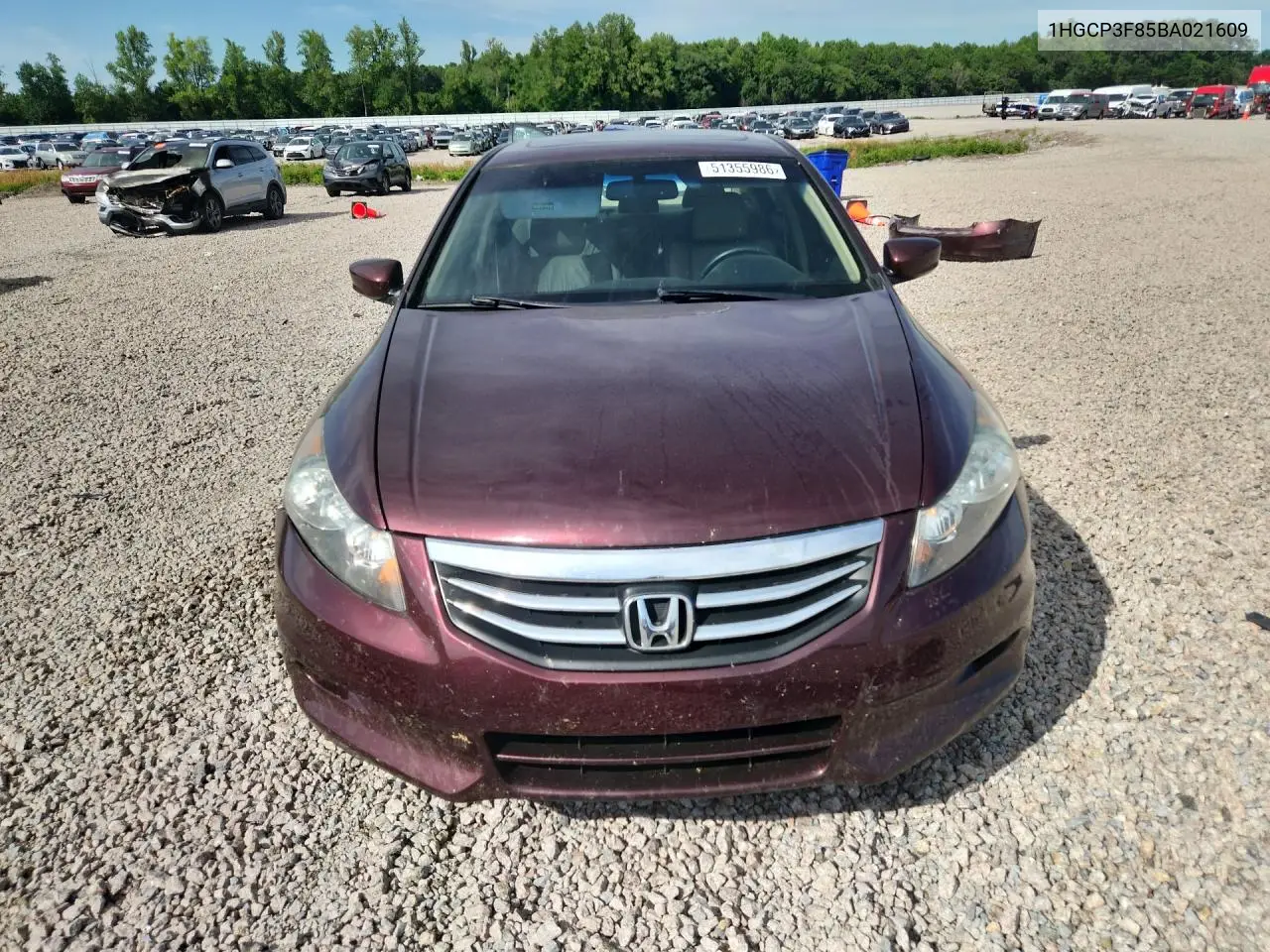 1HGCP3F85BA021609 2011 Honda Accord Exl