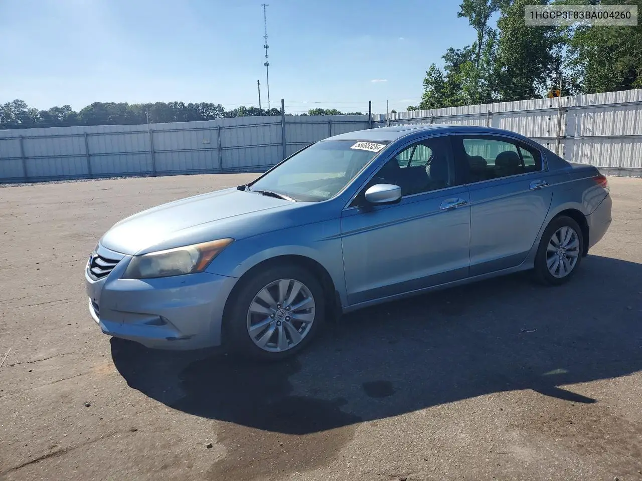 2011 Honda Accord Exl VIN: 1HGCP3F83BA004260 Lot: 56603326