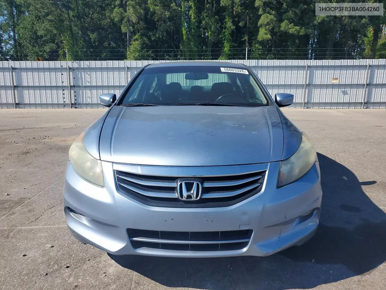2011 Honda Accord Exl VIN: 1HGCP3F83BA004260 Lot: 56603326