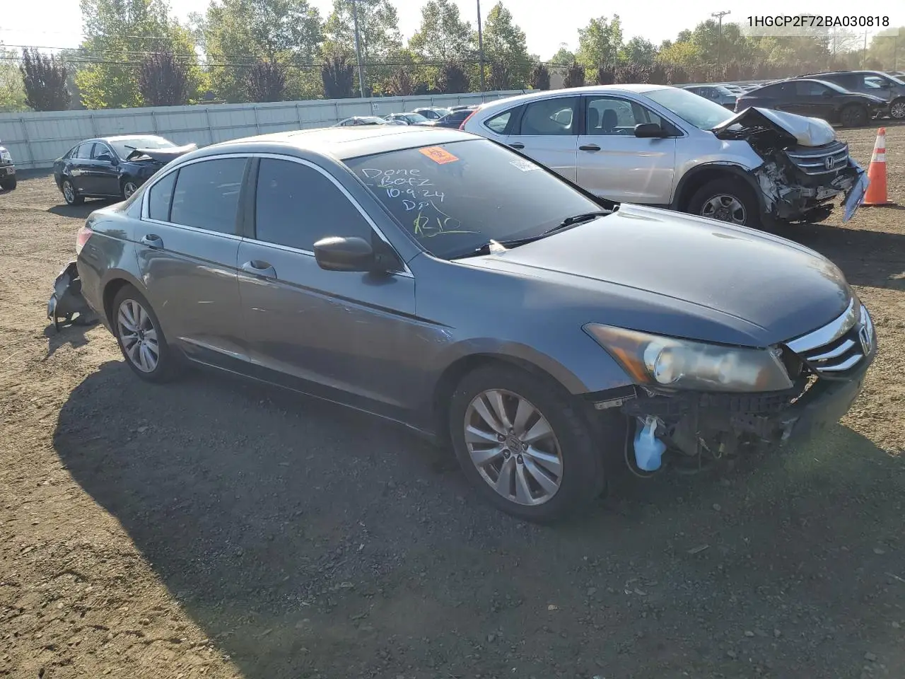 1HGCP2F72BA030818 2011 Honda Accord Ex