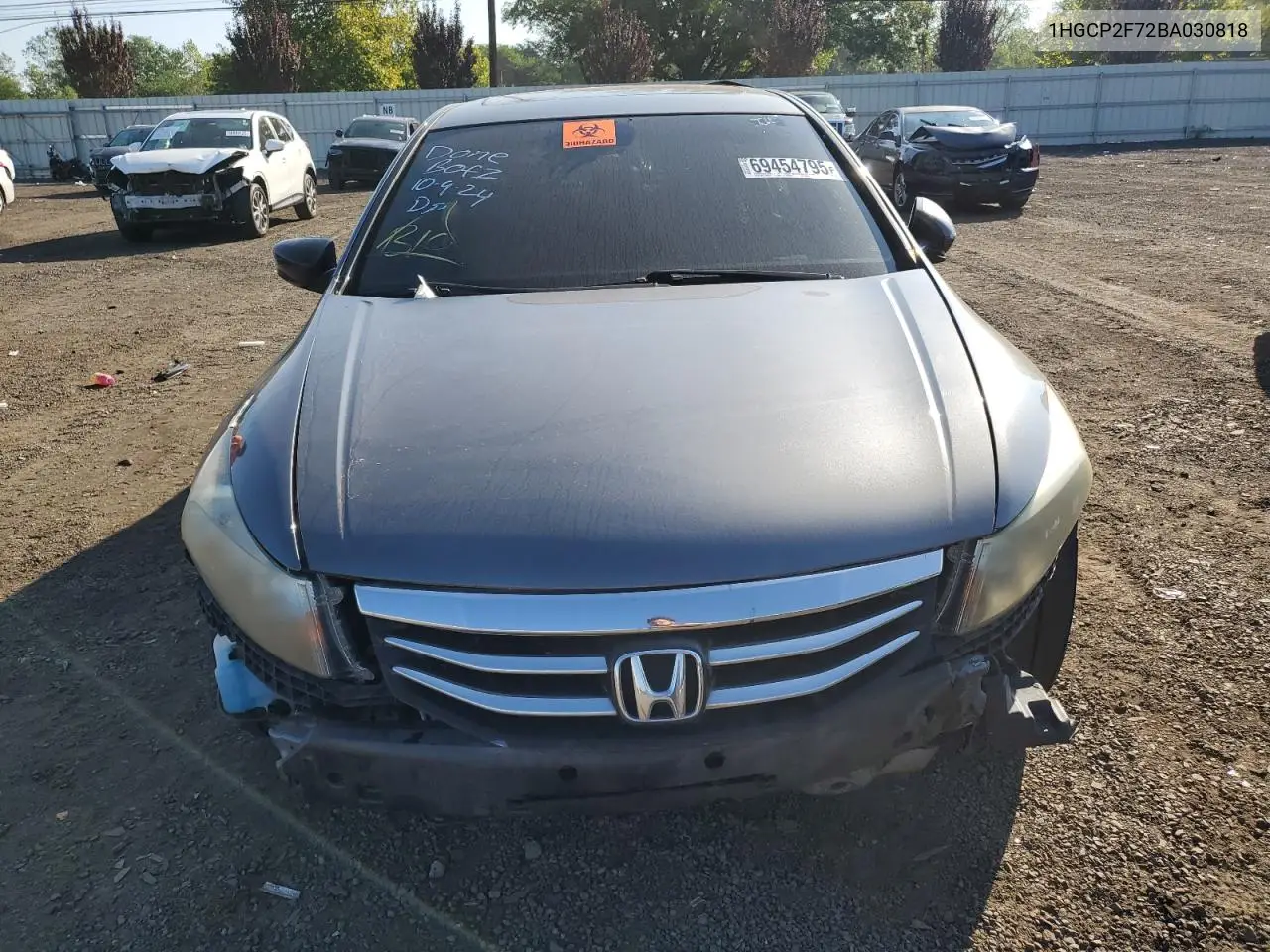 1HGCP2F72BA030818 2011 Honda Accord Ex