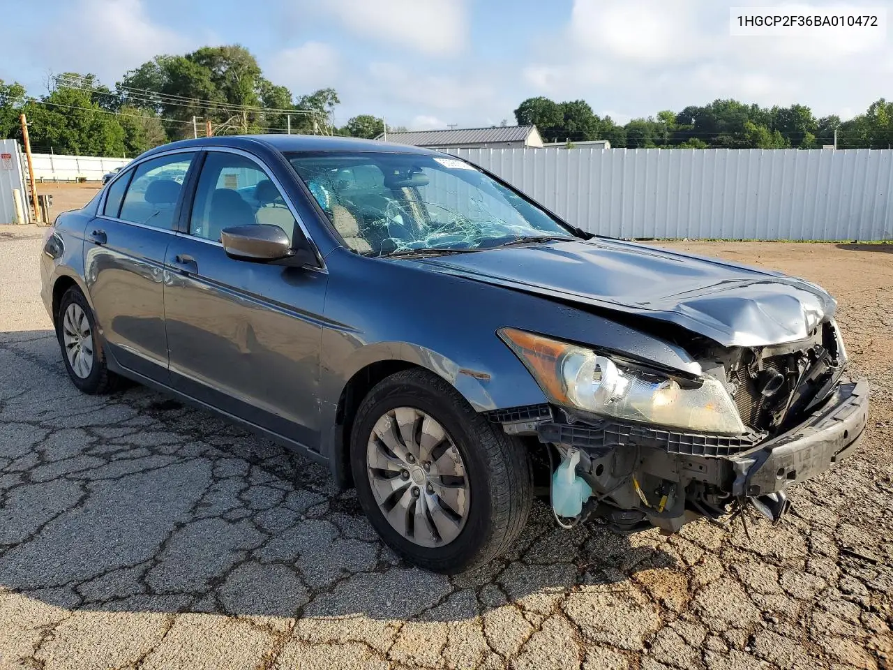 2011 Honda Accord Lx VIN: 1HGCP2F36BA010472 Lot: 60981536
