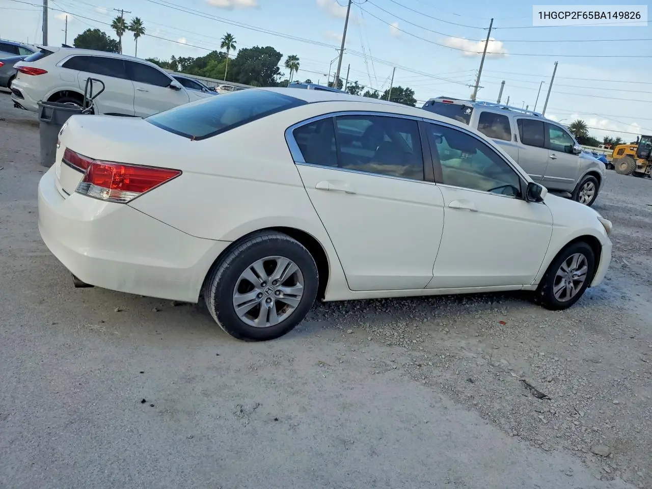 2011 Honda Accord VIN: 1HGCP2F65BA149826 Lot: 60989566