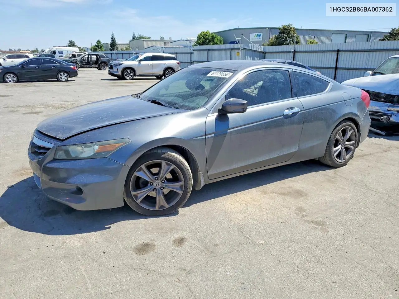 2011 Honda Accord Exl VIN: 1HGCS2B86BA007362 Lot: 61179656