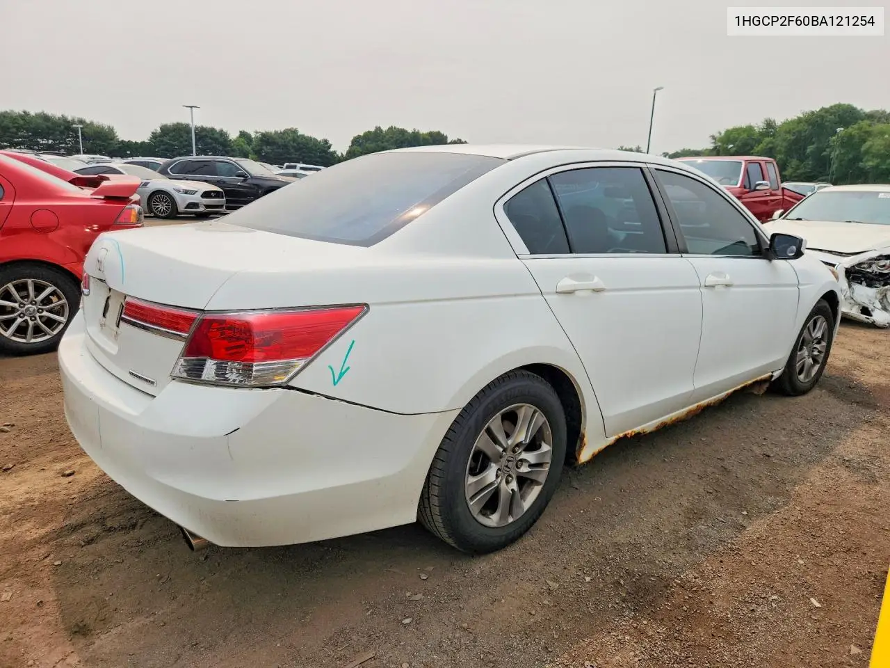 2011 Honda Accord Se VIN: 1HGCP2F60BA121254 Lot: 61182336