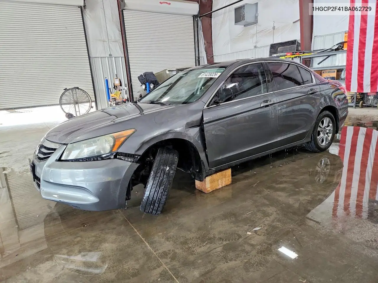 2011 Honda Accord Lxp VIN: 1HGCP2F41BA062729 Lot: 61428026