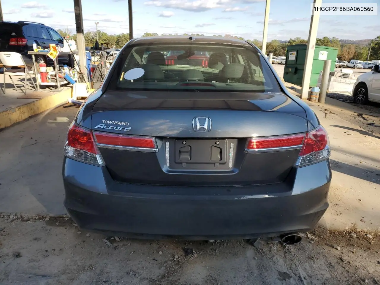 1HGCP2F86BA060560 2011 Honda Accord Exl