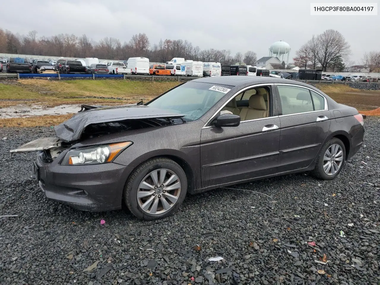 1HGCP3F80BA004197 2011 Honda Accord Exl