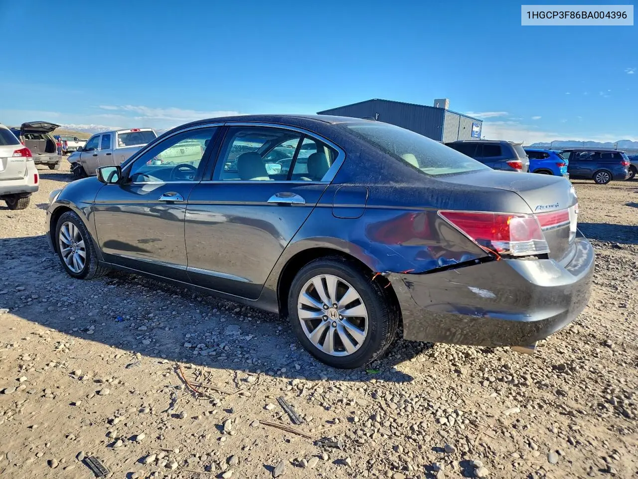 1HGCP3F86BA004396 2011 Honda Accord Exl