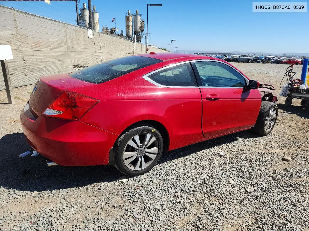 2012 Honda Accord Exl VIN: 1HGCS1B87CA010539 Lot: 60274836