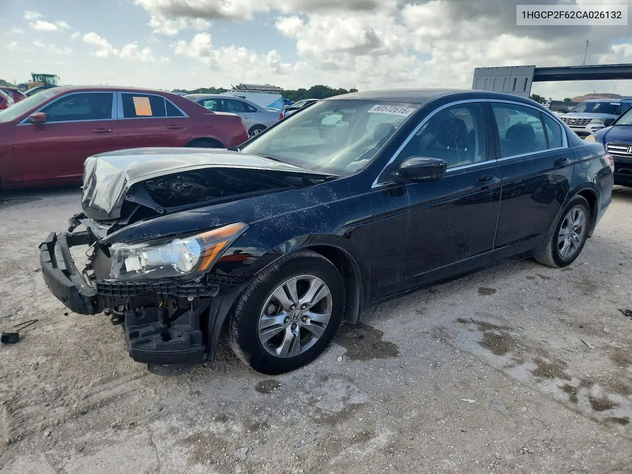 2012 Honda Accord Se VIN: 1HGCP2F62CA026132 Lot: 60572616