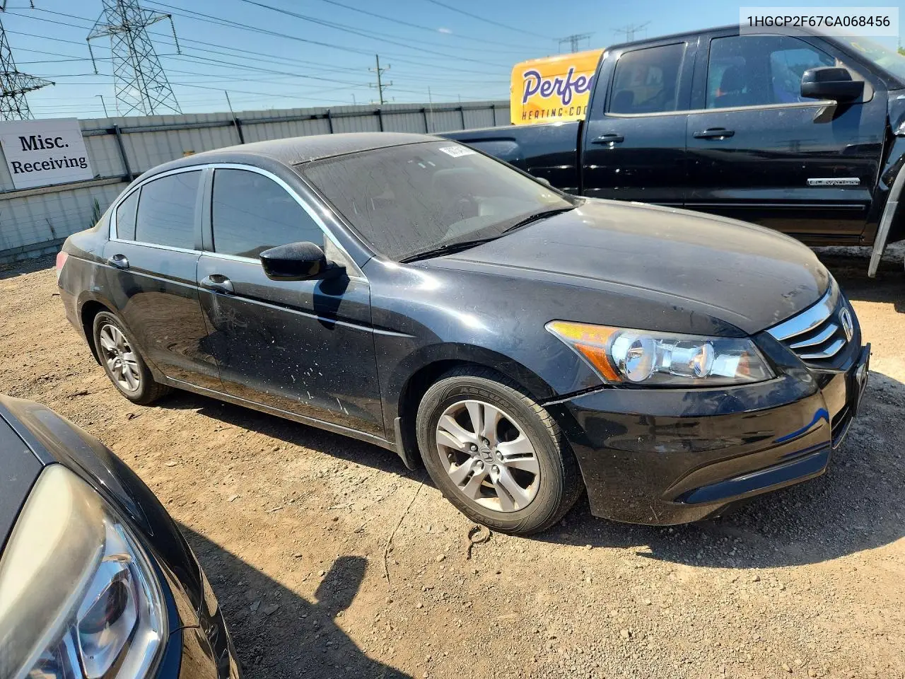2012 Honda Accord Se VIN: 1HGCP2F67CA068456 Lot: 60754106