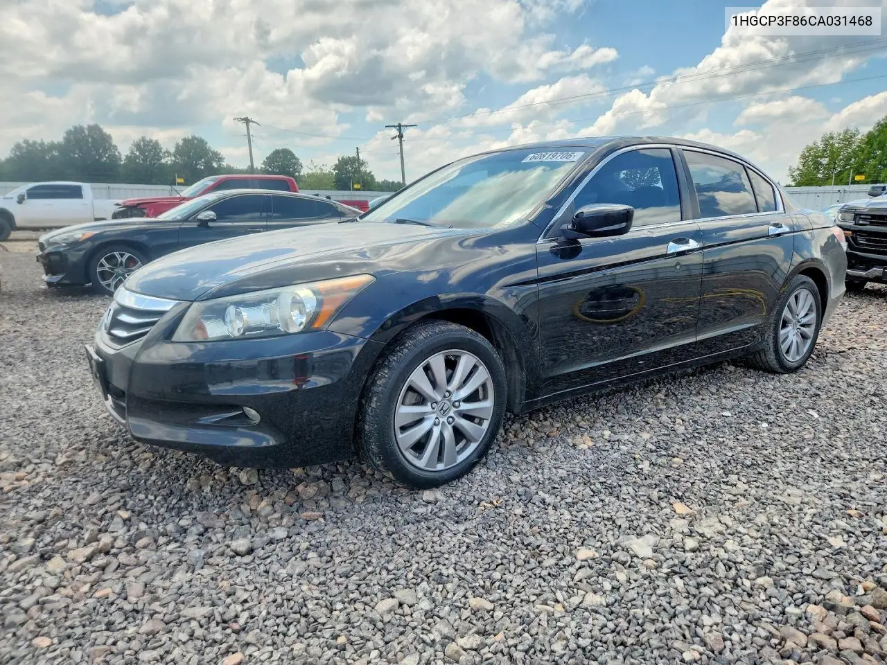 2012 Honda Accord Exl VIN: 1HGCP3F86CA031468 Lot: 60819706