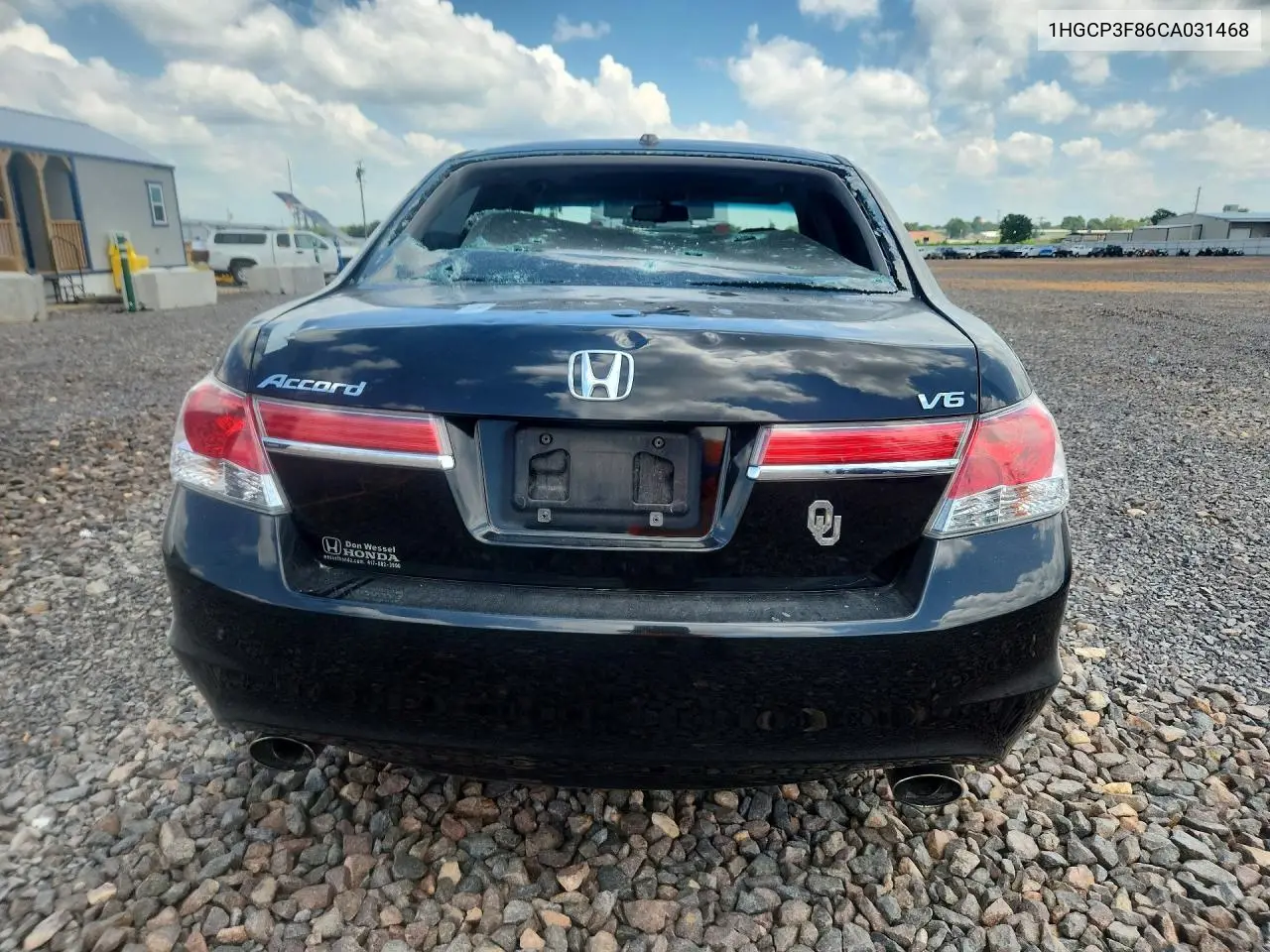 2012 Honda Accord Exl VIN: 1HGCP3F86CA031468 Lot: 60819706