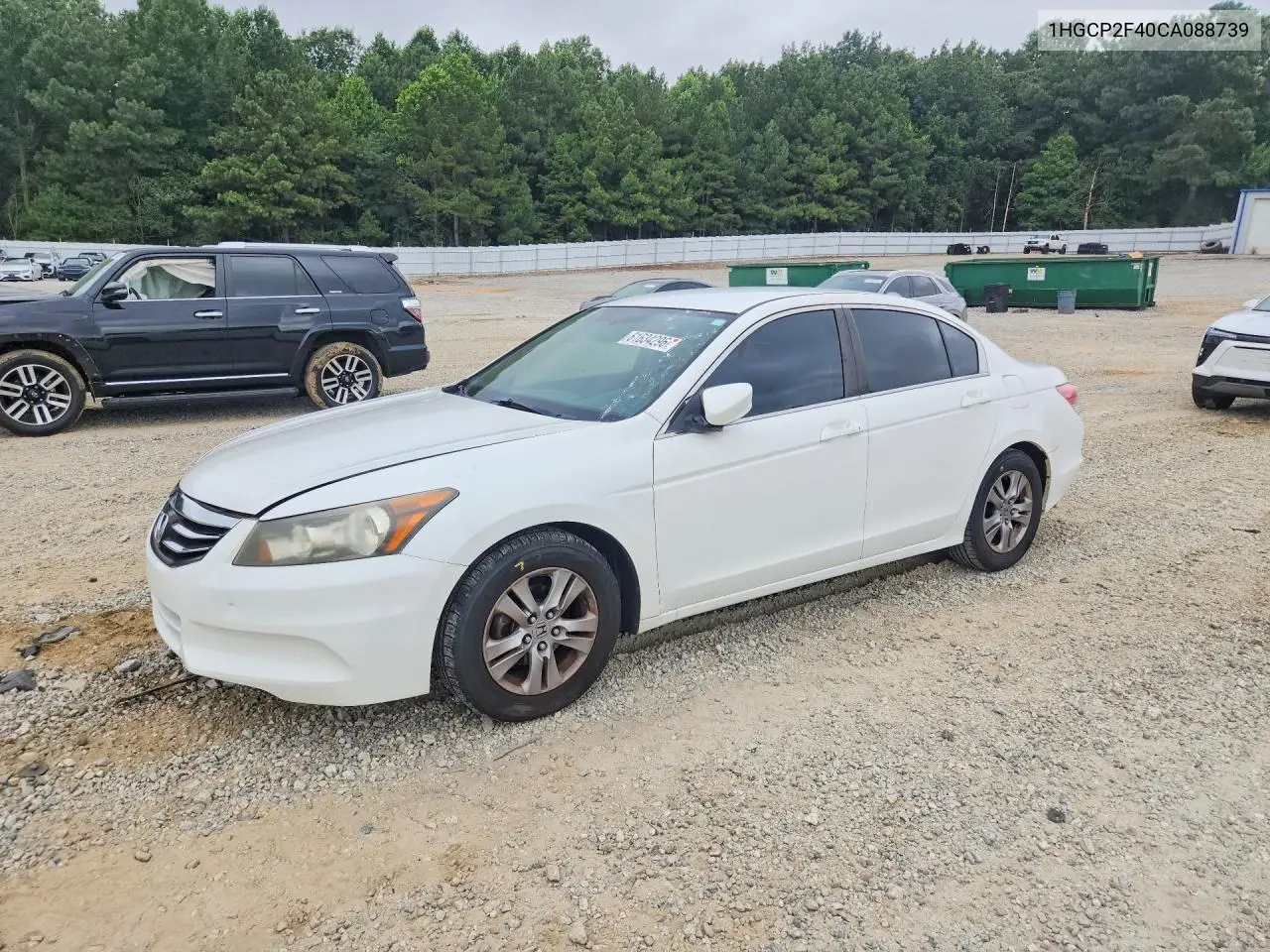 2012 Honda Accord Lxp VIN: 1HGCP2F40CA088739 Lot: 61634296