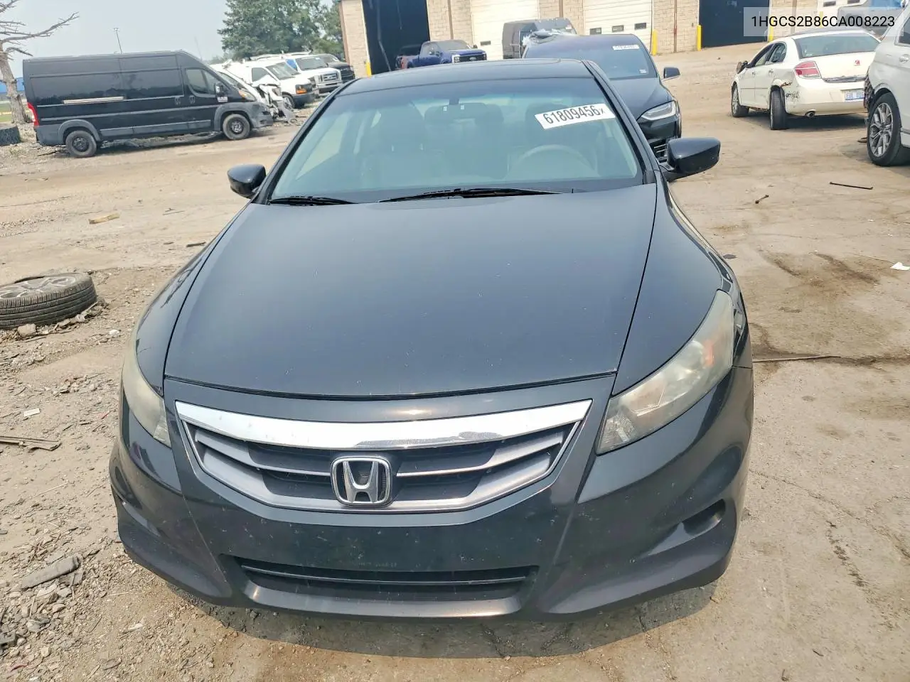 2012 Honda Accord Exl VIN: 1HGCS2B86CA008223 Lot: 61809456