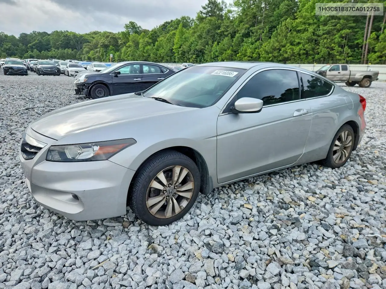 2012 Honda Accord Exl VIN: 1HGCS1B87CA012758 Lot: 62216086