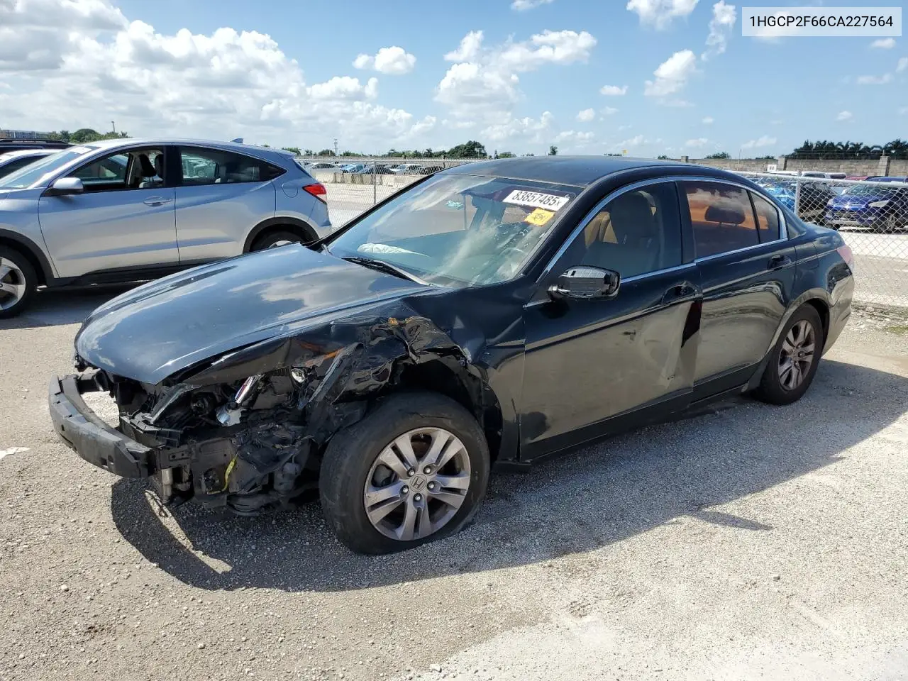 1HGCP2F66CA227564 2012 Honda Accord