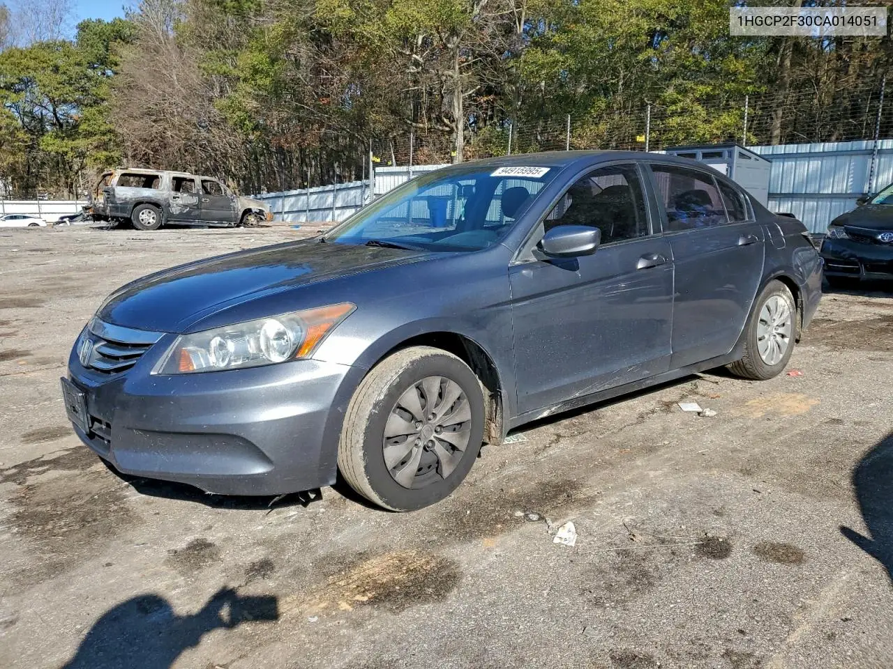 1HGCP2F30CA014051 2012 Honda Accord Lx