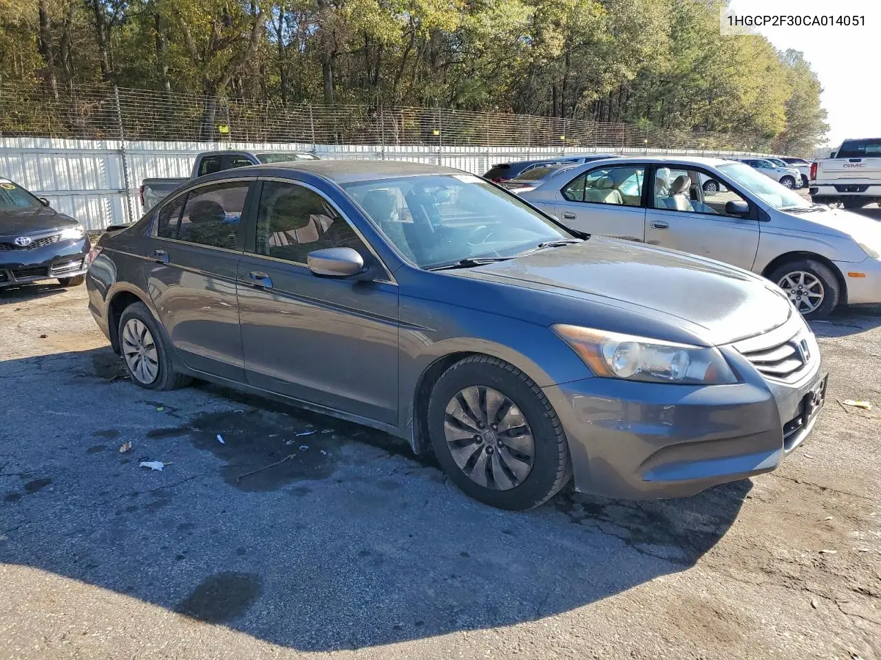 1HGCP2F30CA014051 2012 Honda Accord Lx