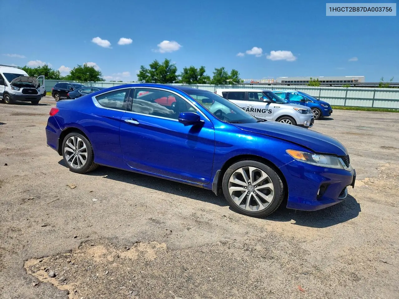 2013 Honda Accord Exl VIN: 1HGCT2B87DA003756 Lot: 59994046