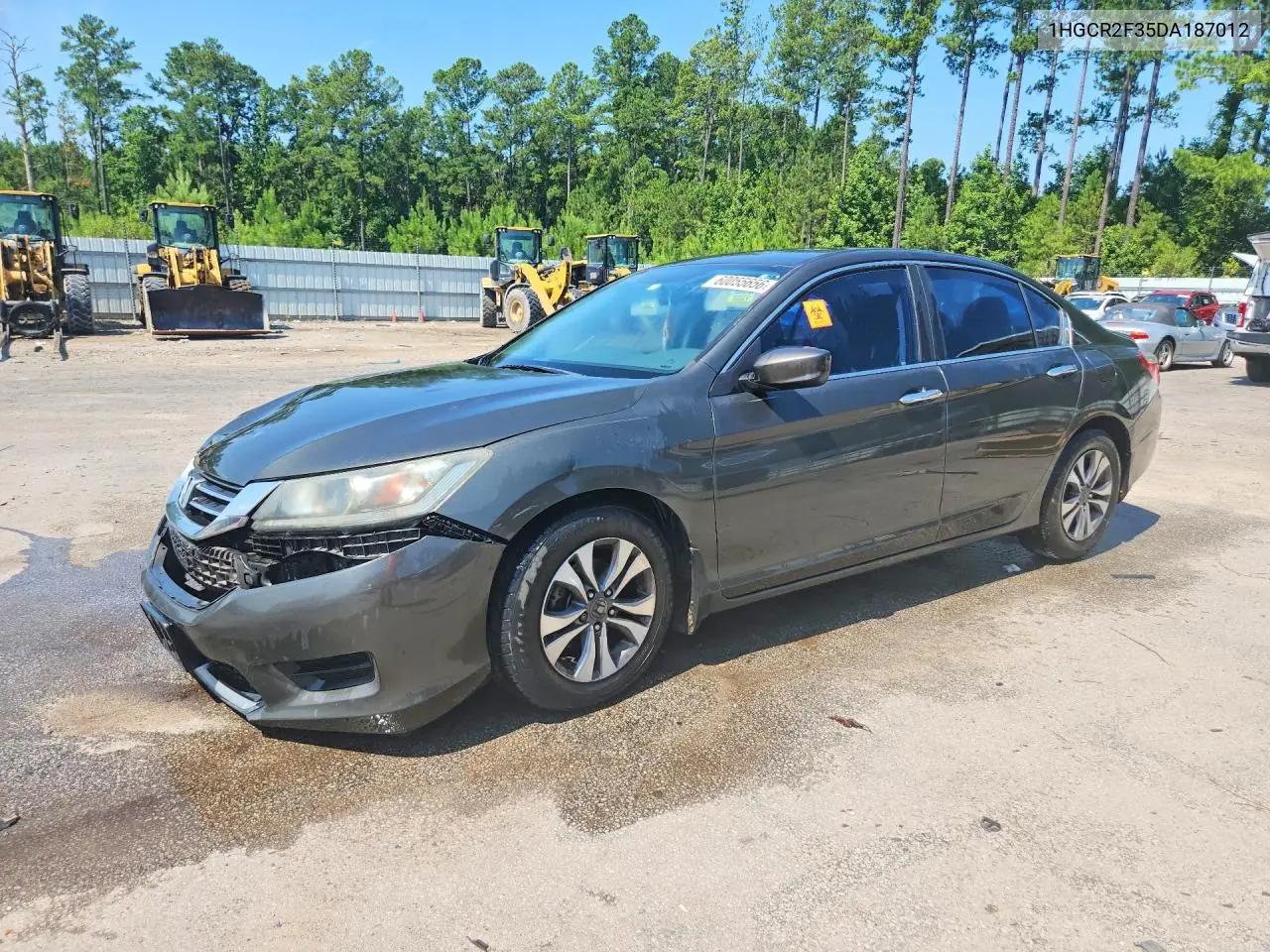 2013 Honda Accord Lx VIN: 1HGCR2F35DA187012 Lot: 60055656