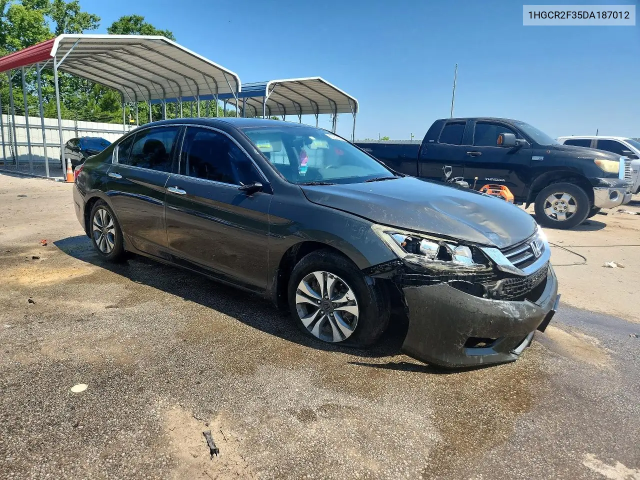 2013 Honda Accord Lx VIN: 1HGCR2F35DA187012 Lot: 60055656