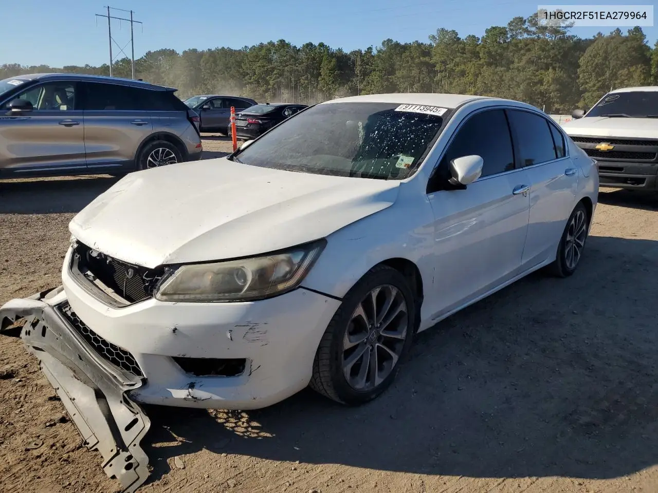 1HGCR2F51EA279964 2014 Honda Accord Sport