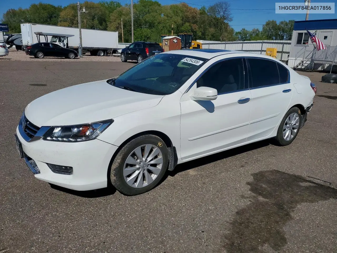 1HGCR3F84EA017856 2014 Honda Accord Exl