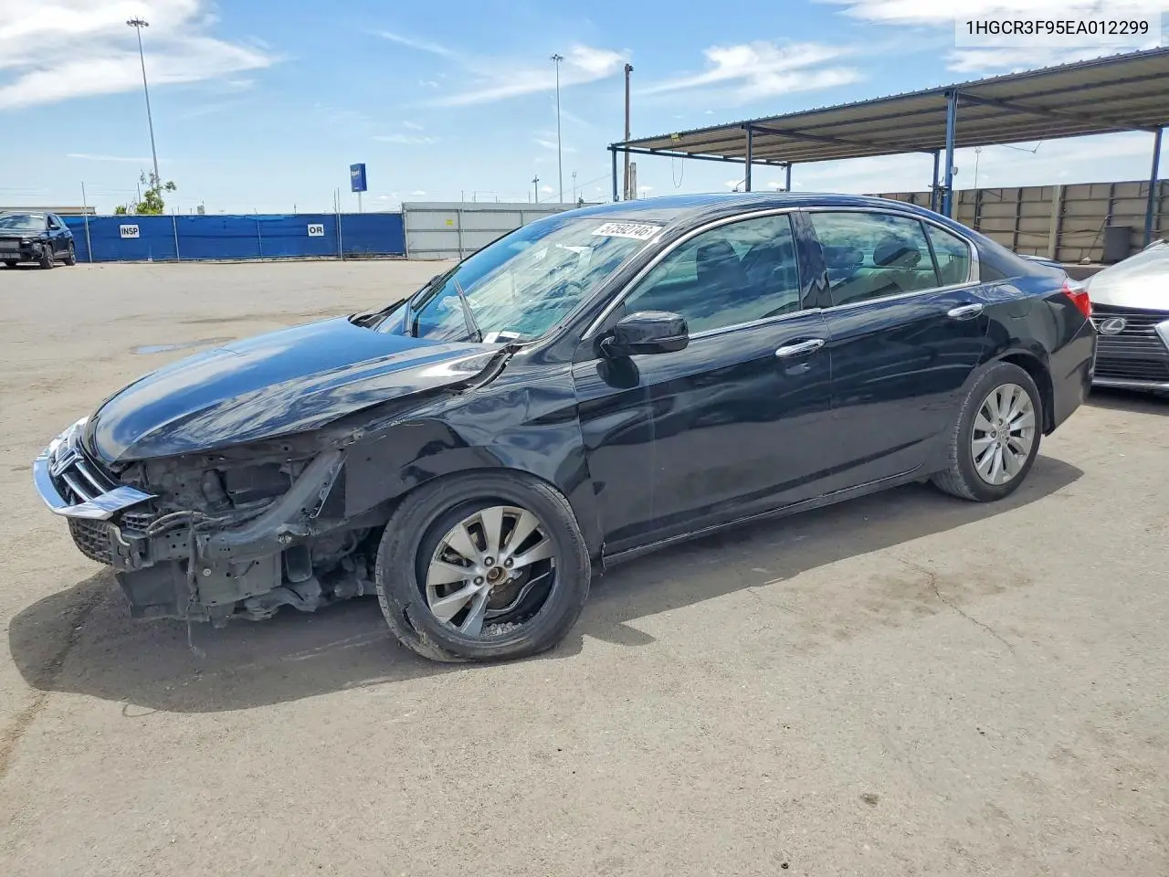 2014 Honda Accord Touring VIN: 1HGCR3F95EA012299 Lot: 57592746