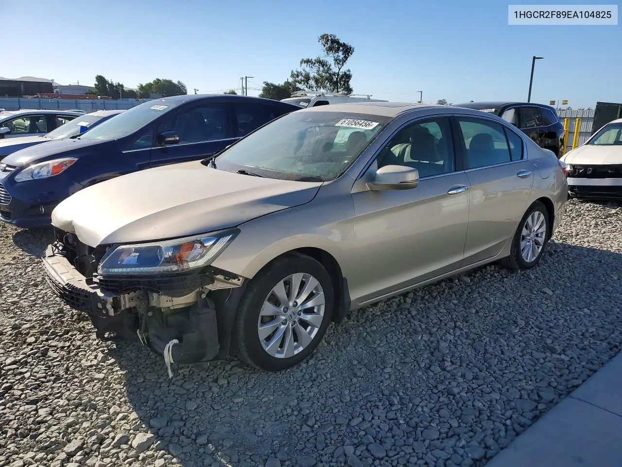 2014 Honda Accord Exl VIN: 1HGCR2F89EA104825 Lot: 61056456