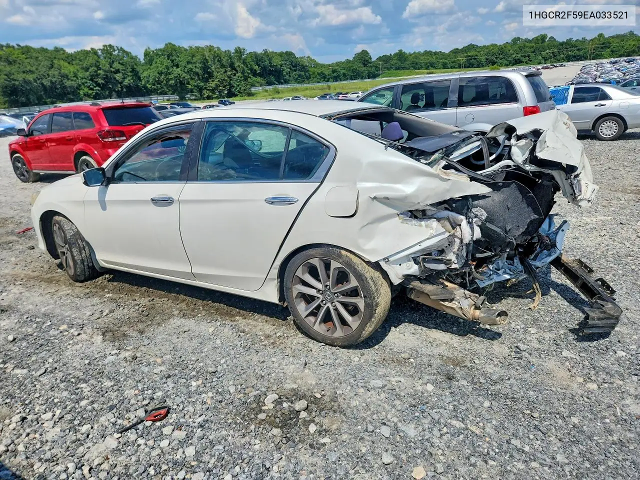 2014 Honda Accord Sport VIN: 1HGCR2F59EA033521 Lot: 61304556