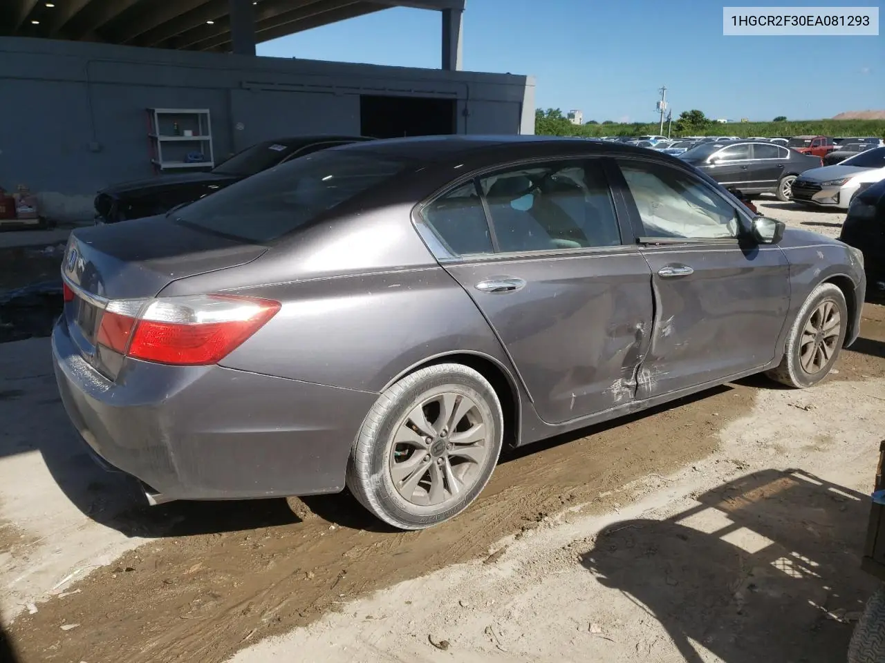 1HGCR2F30EA081293 2014 Honda Accord Lx