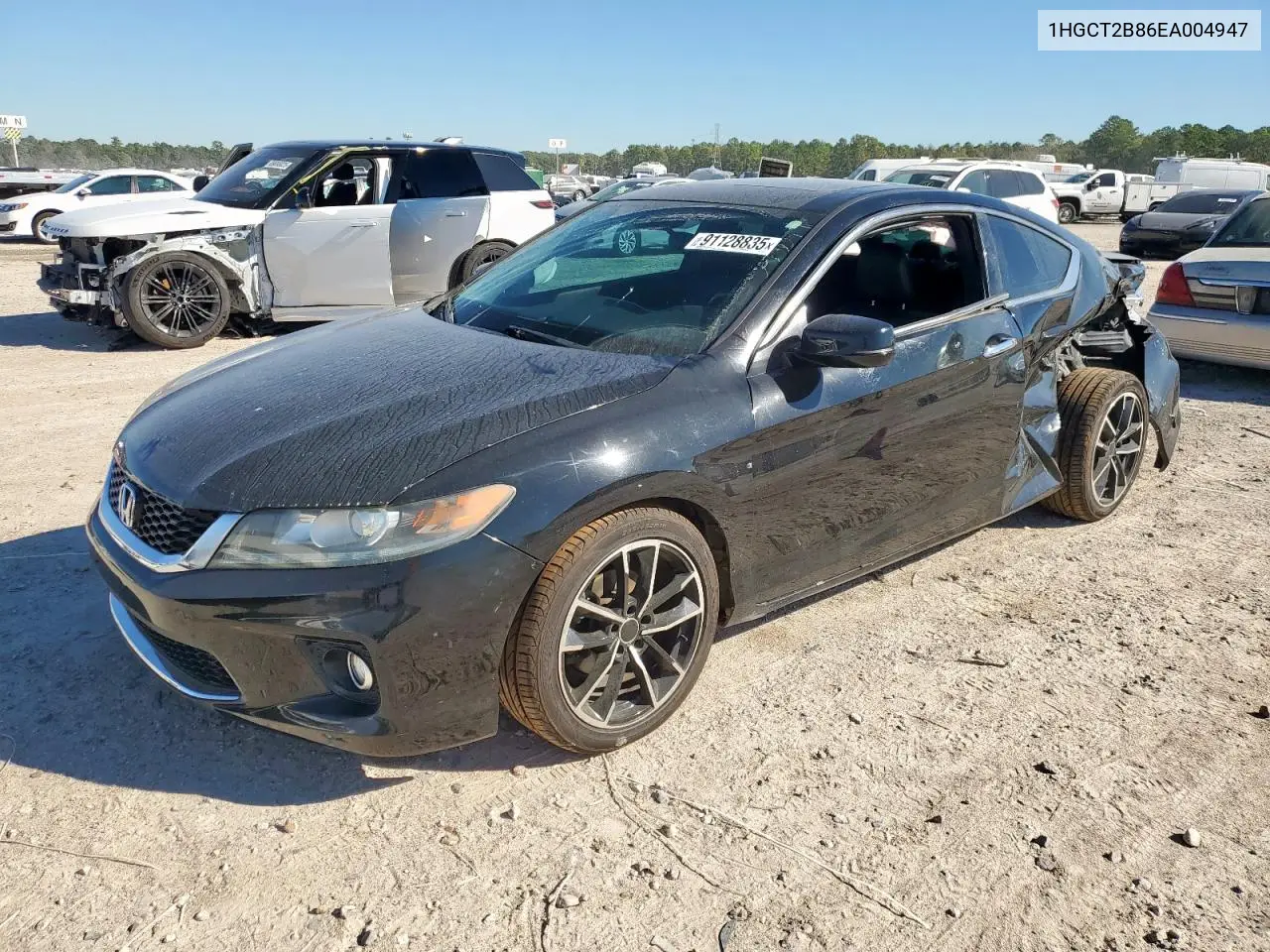 1HGCT2B86EA004947 2014 Honda Accord Exl