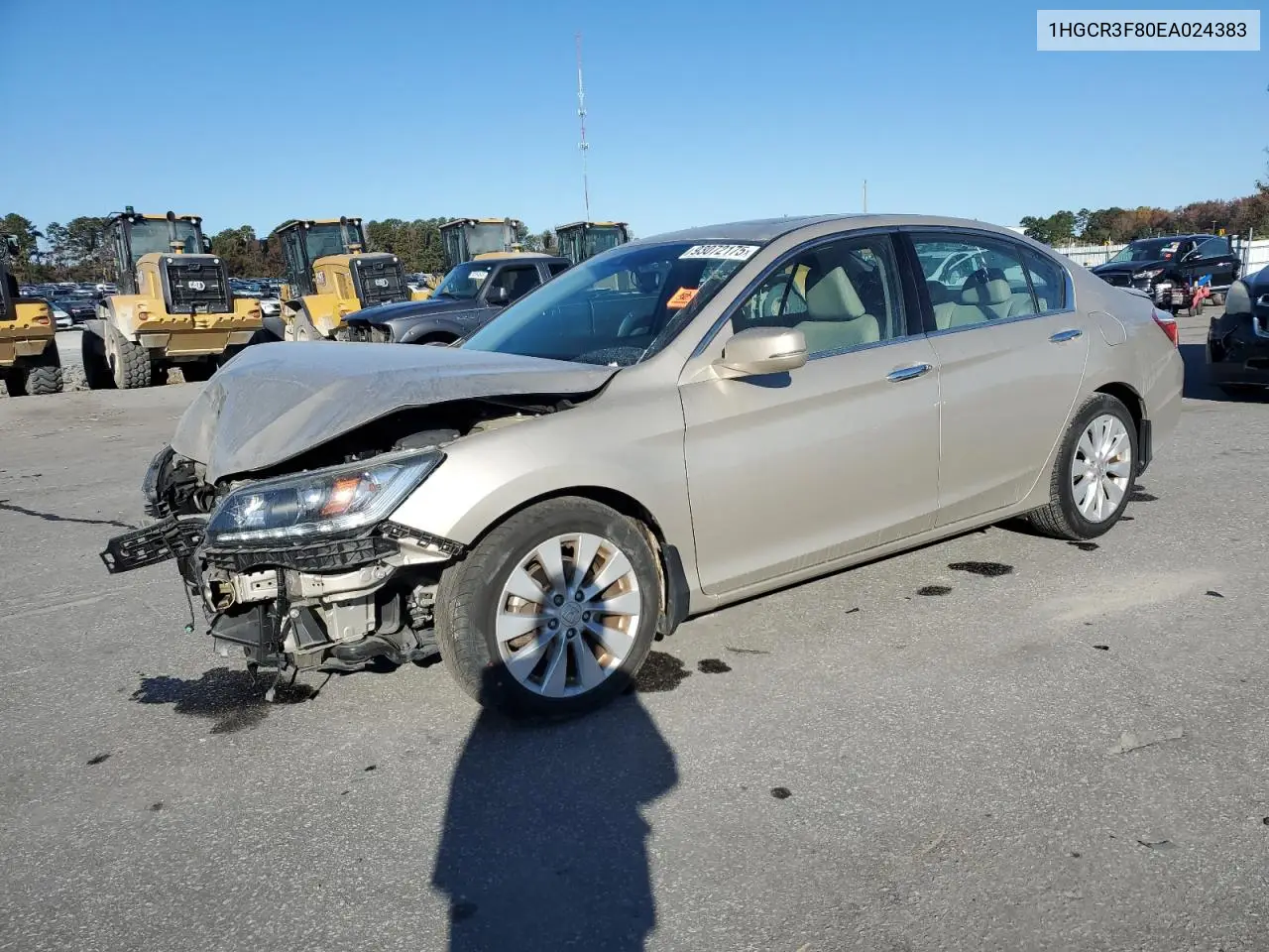 1HGCR3F80EA024383 2014 Honda Accord Exl