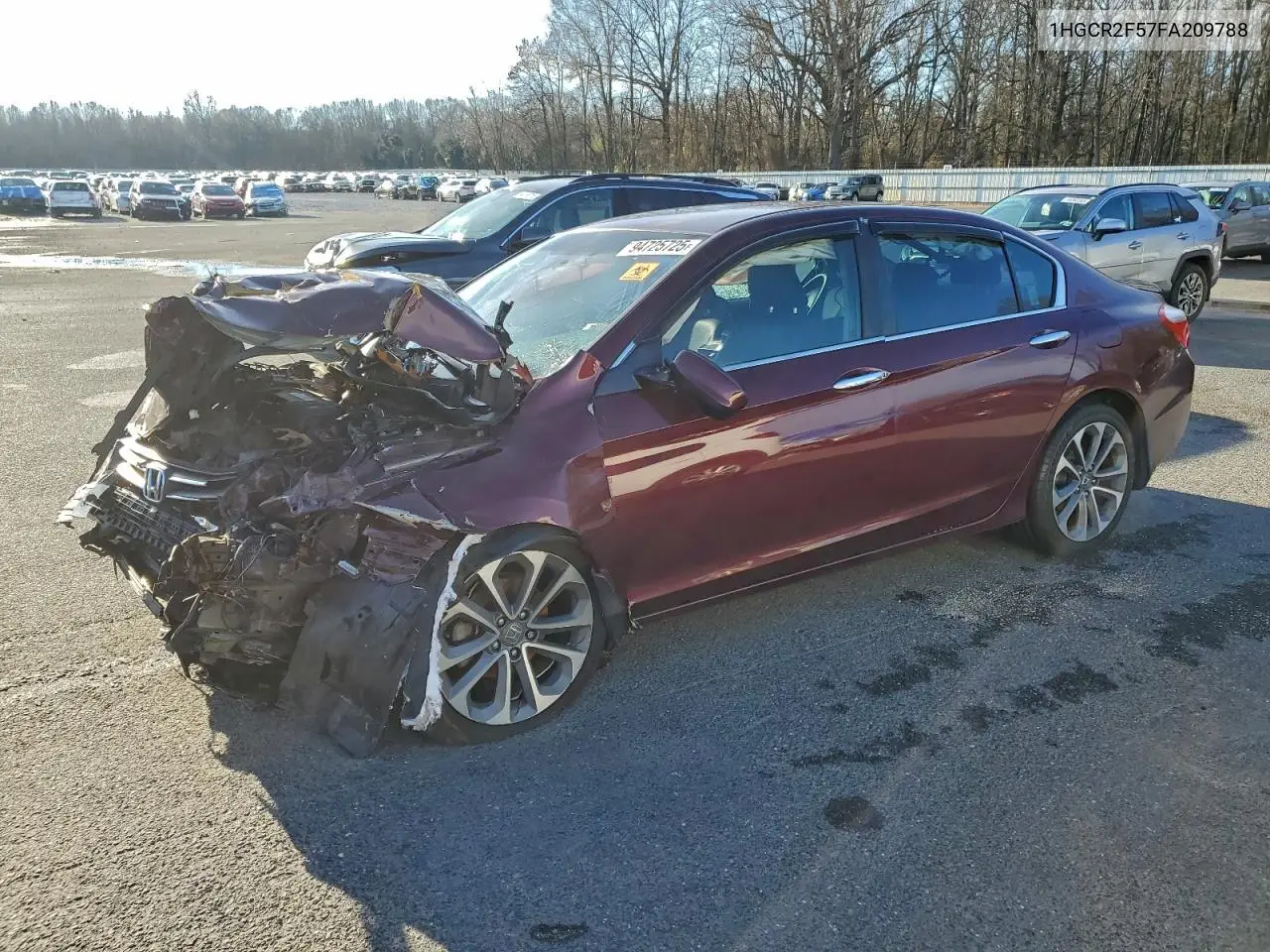 1HGCR2F57FA209788 2015 Honda Accord Sport