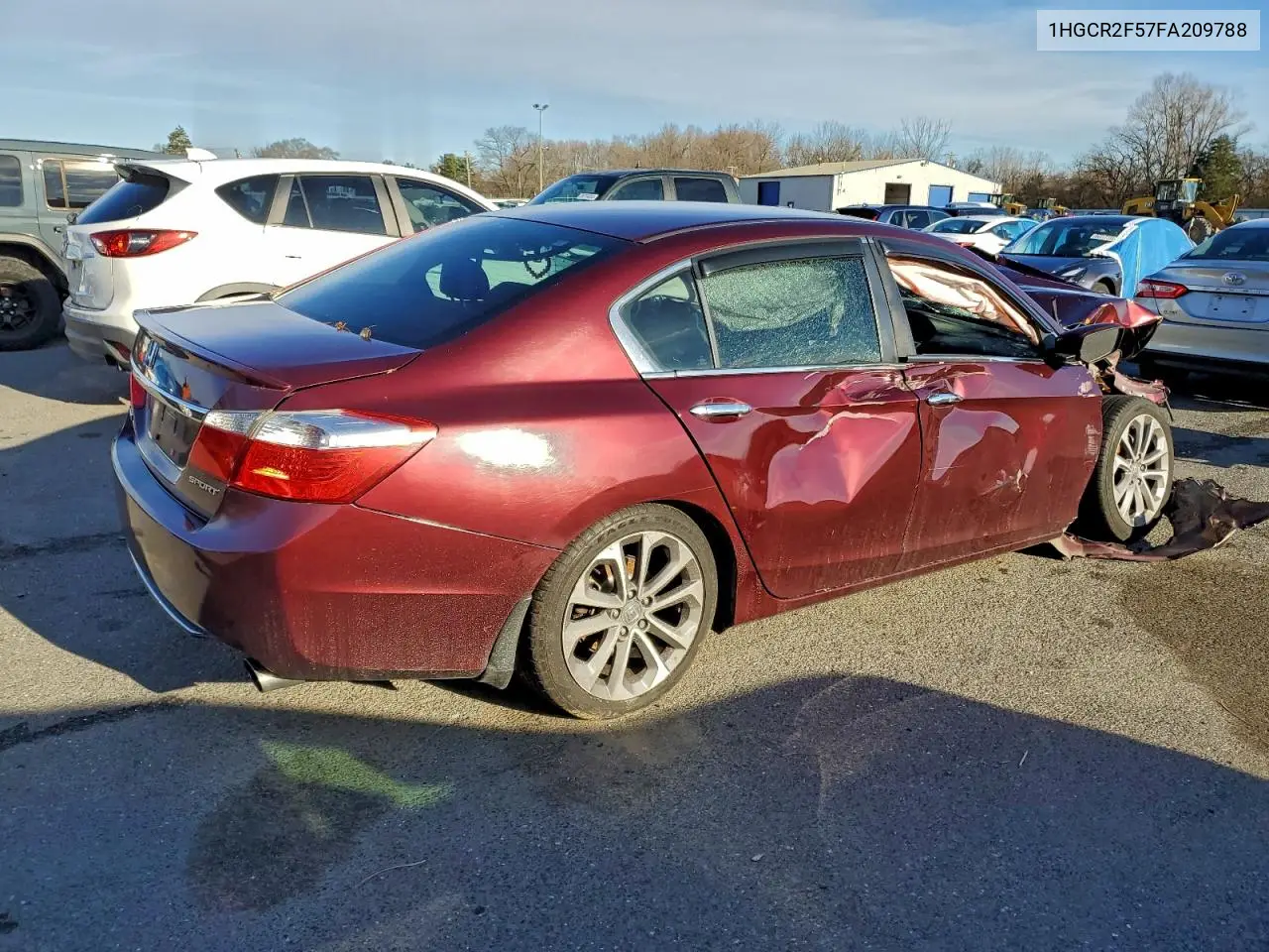1HGCR2F57FA209788 2015 Honda Accord Sport
