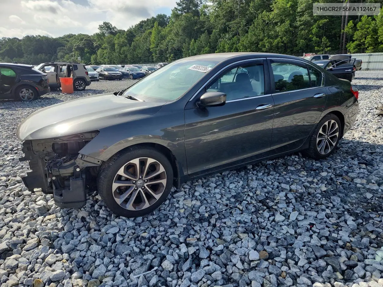 2015 Honda Accord Sport VIN: 1HGCR2F56FA112467 Lot: 60052236
