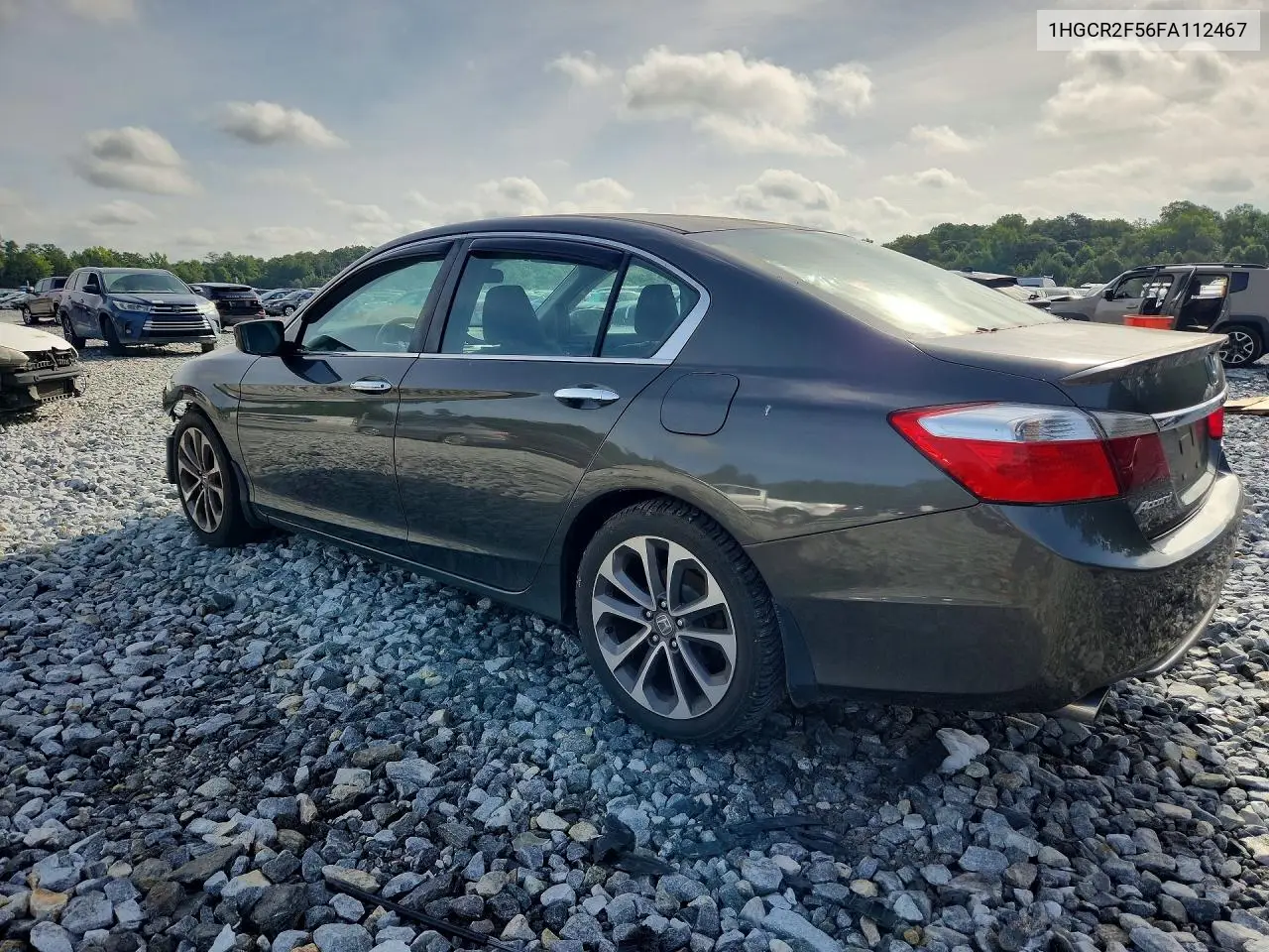 2015 Honda Accord Sport VIN: 1HGCR2F56FA112467 Lot: 60052236