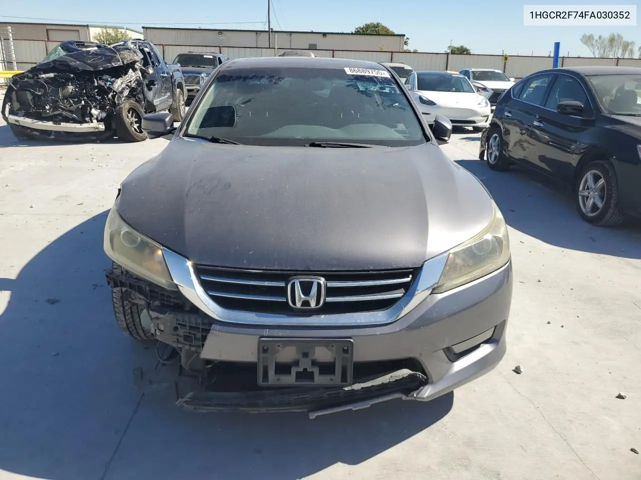 1HGCR2F74FA030352 2015 Honda Accord Ex