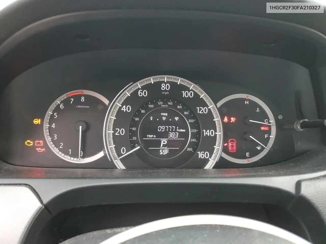 1HGCR2F30FA210327 2015 Honda Accord Lx