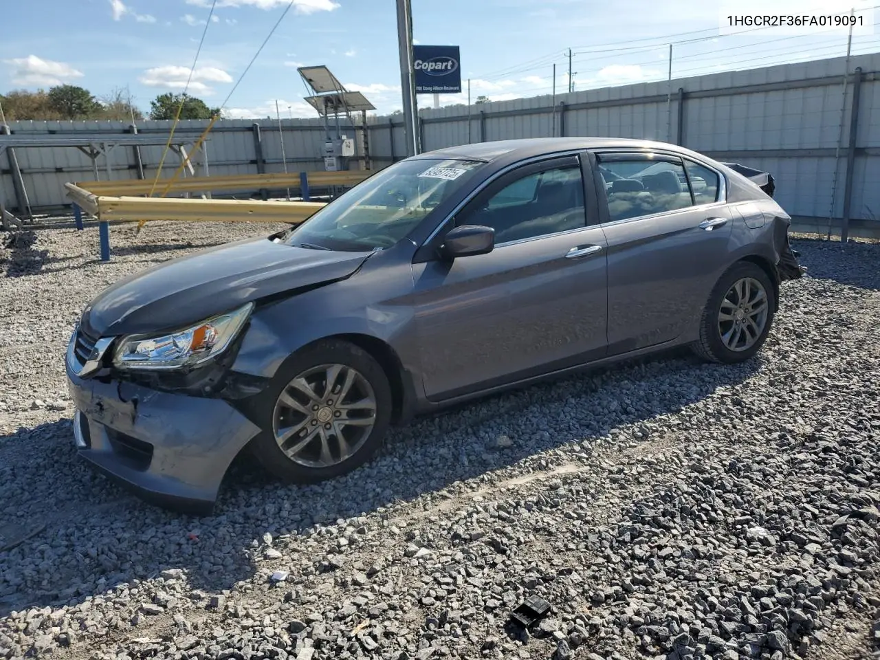 1HGCR2F36FA019091 2015 Honda Accord Lx