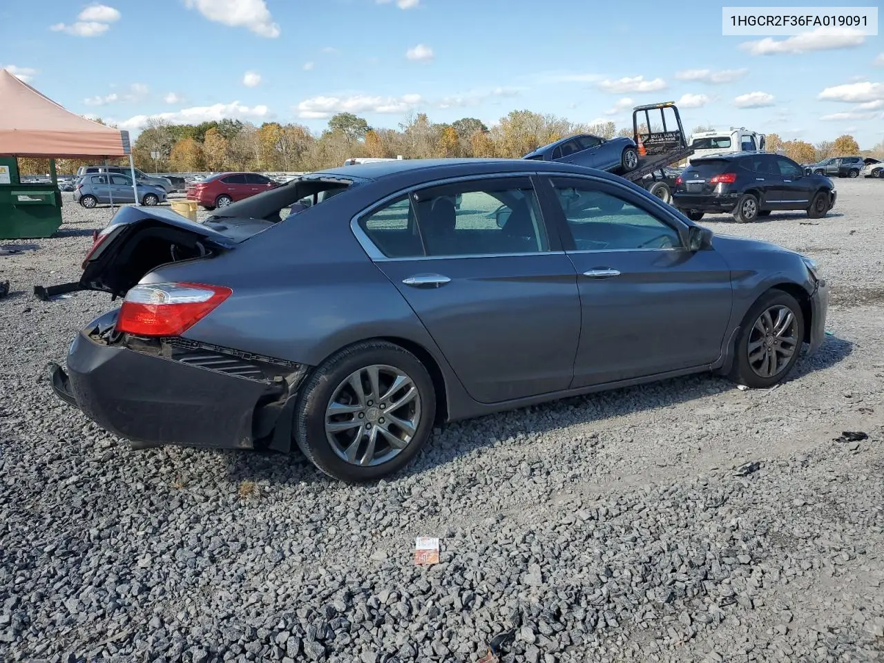 1HGCR2F36FA019091 2015 Honda Accord Lx