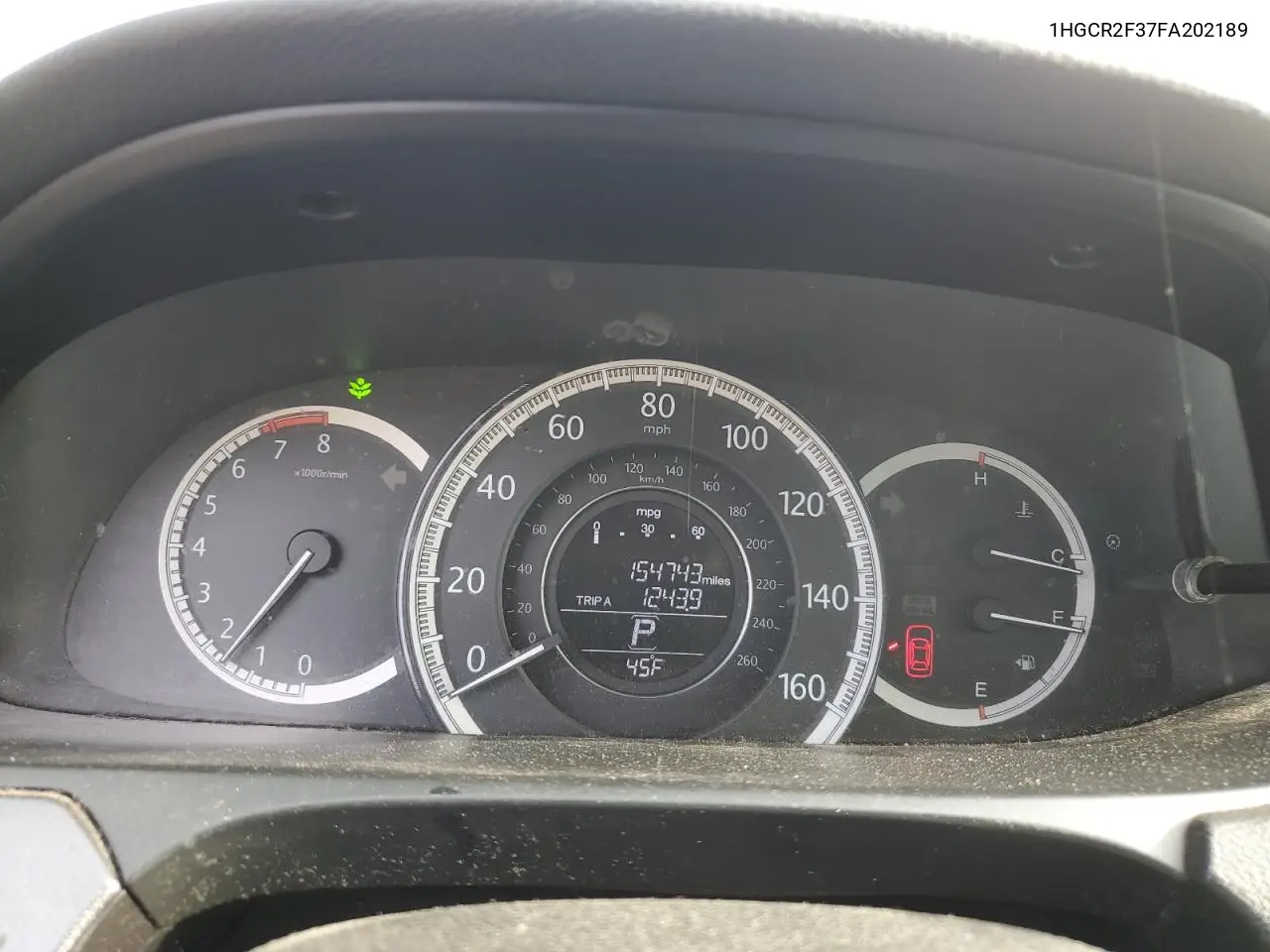 1HGCR2F37FA202189 2015 Honda Accord Lx