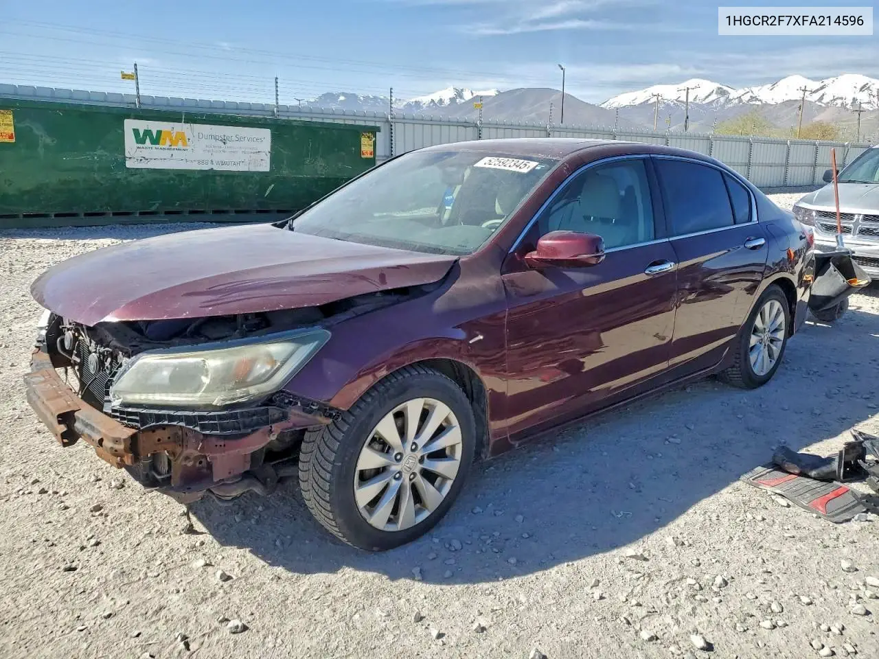 1HGCR2F7XFA214596 2015 Honda Accord Ex