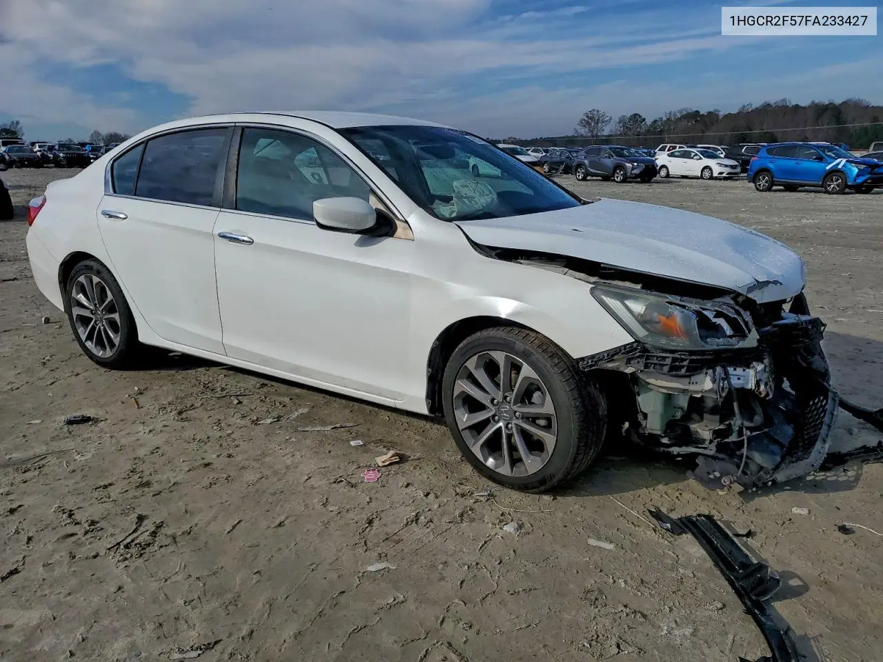 1HGCR2F57FA233427 2015 Honda Accord Sport