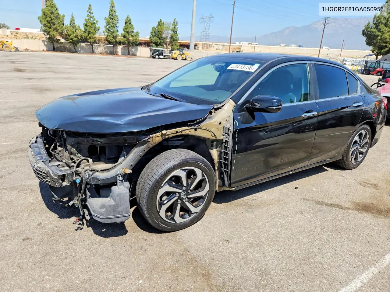 2016 Honda Accord Exl VIN: 1HGCR2F81GA050956 Lot: 58413736