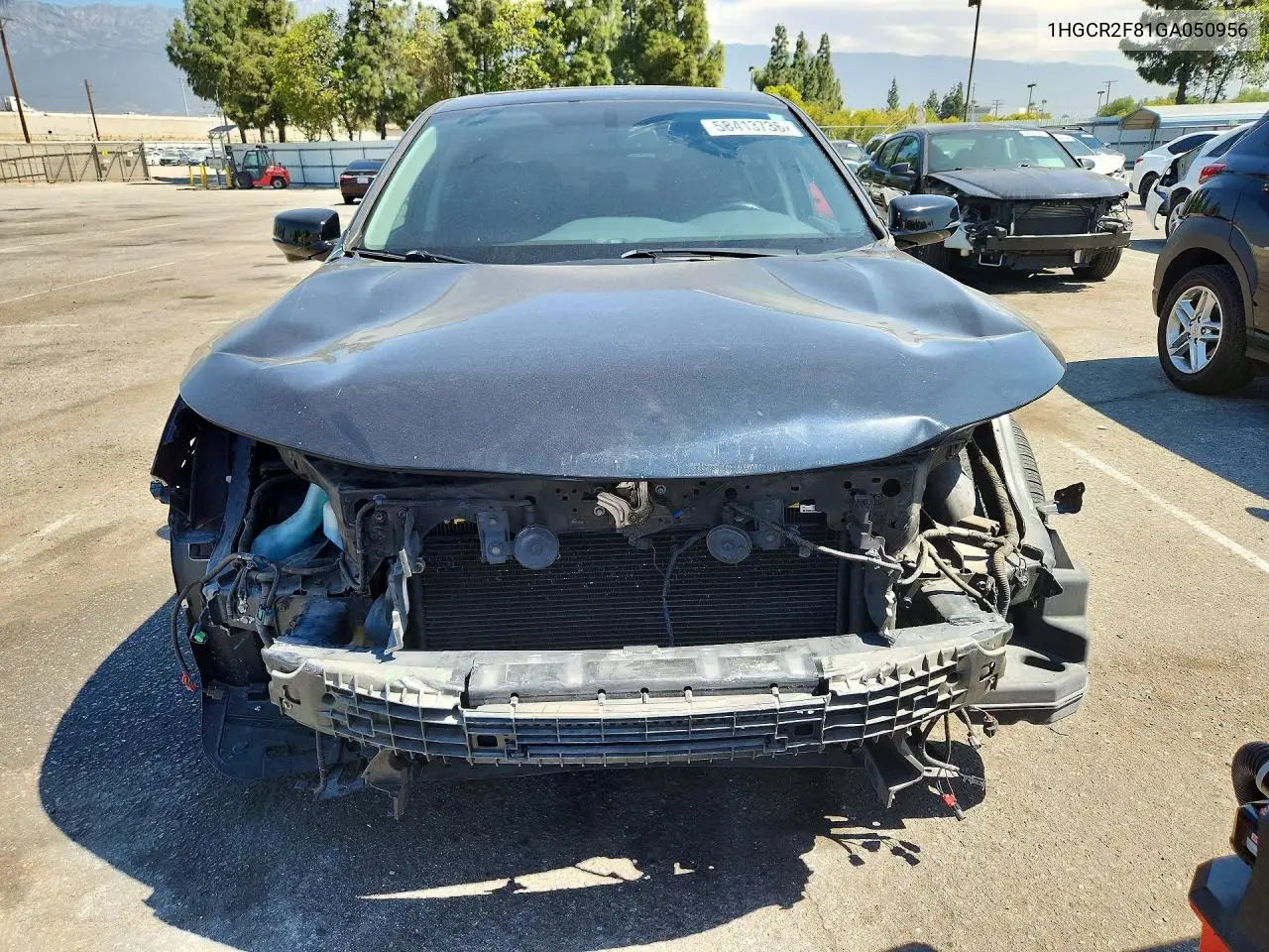2016 Honda Accord Exl VIN: 1HGCR2F81GA050956 Lot: 58413736