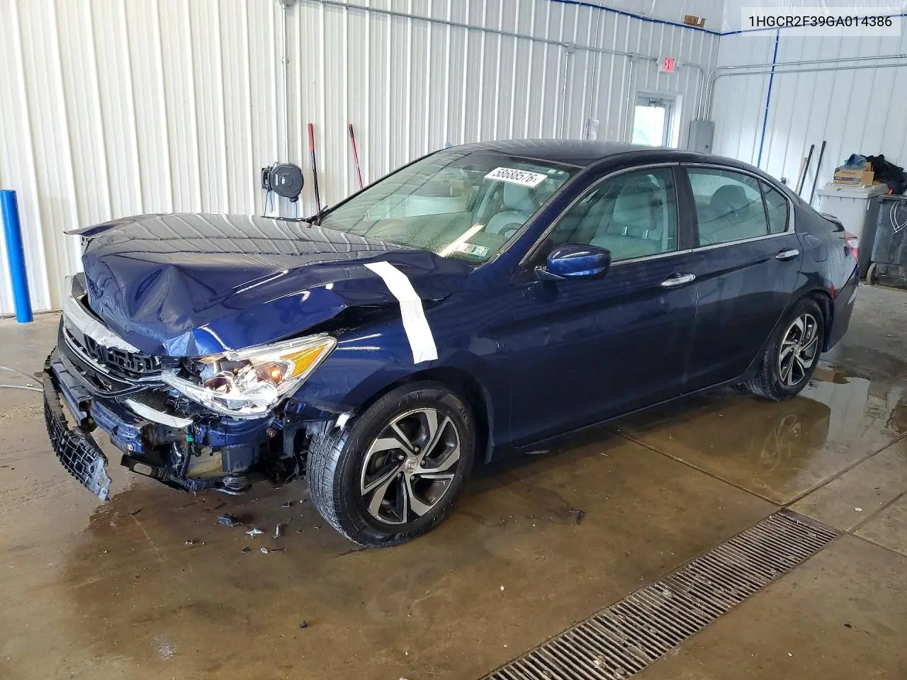 2016 Honda Accord Lx VIN: 1HGCR2F39GA014386 Lot: 58688576