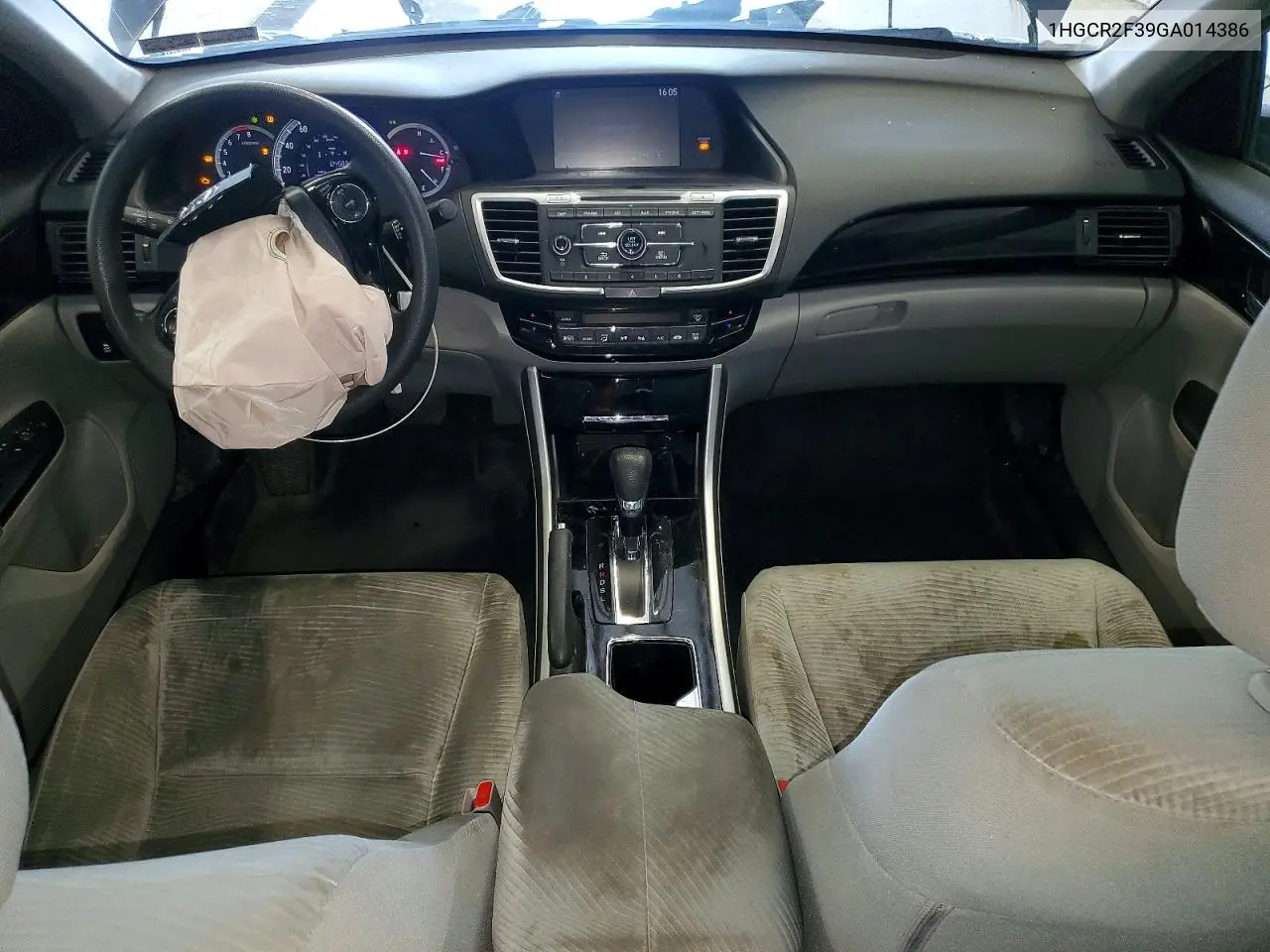2016 Honda Accord Lx VIN: 1HGCR2F39GA014386 Lot: 58688576